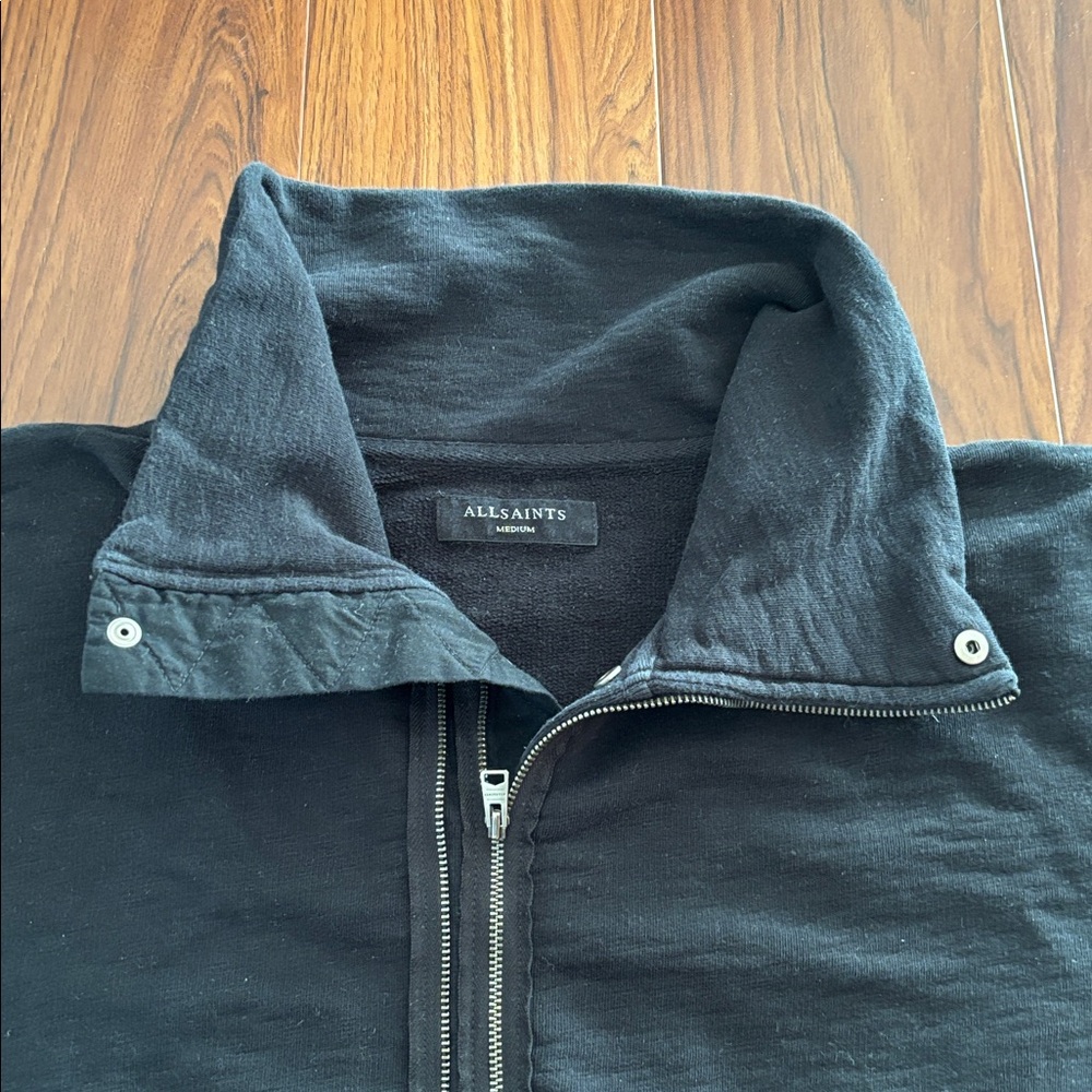 Allsaints Cotton Funnel Neck Sweatshirt - Picture 3 of 8